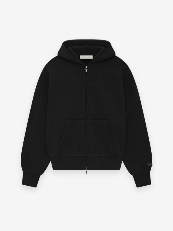 Fear Of God Essentials Zip Up Hoodie - Jet Black