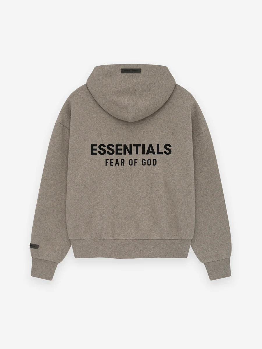 Fear Of God Essentials Zip Up Hoodie - Jet Black