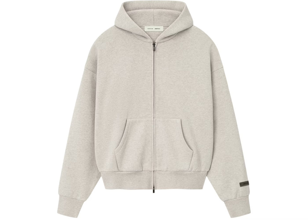Fear Of God Essentials Zip Up Hoodie - Jet Black