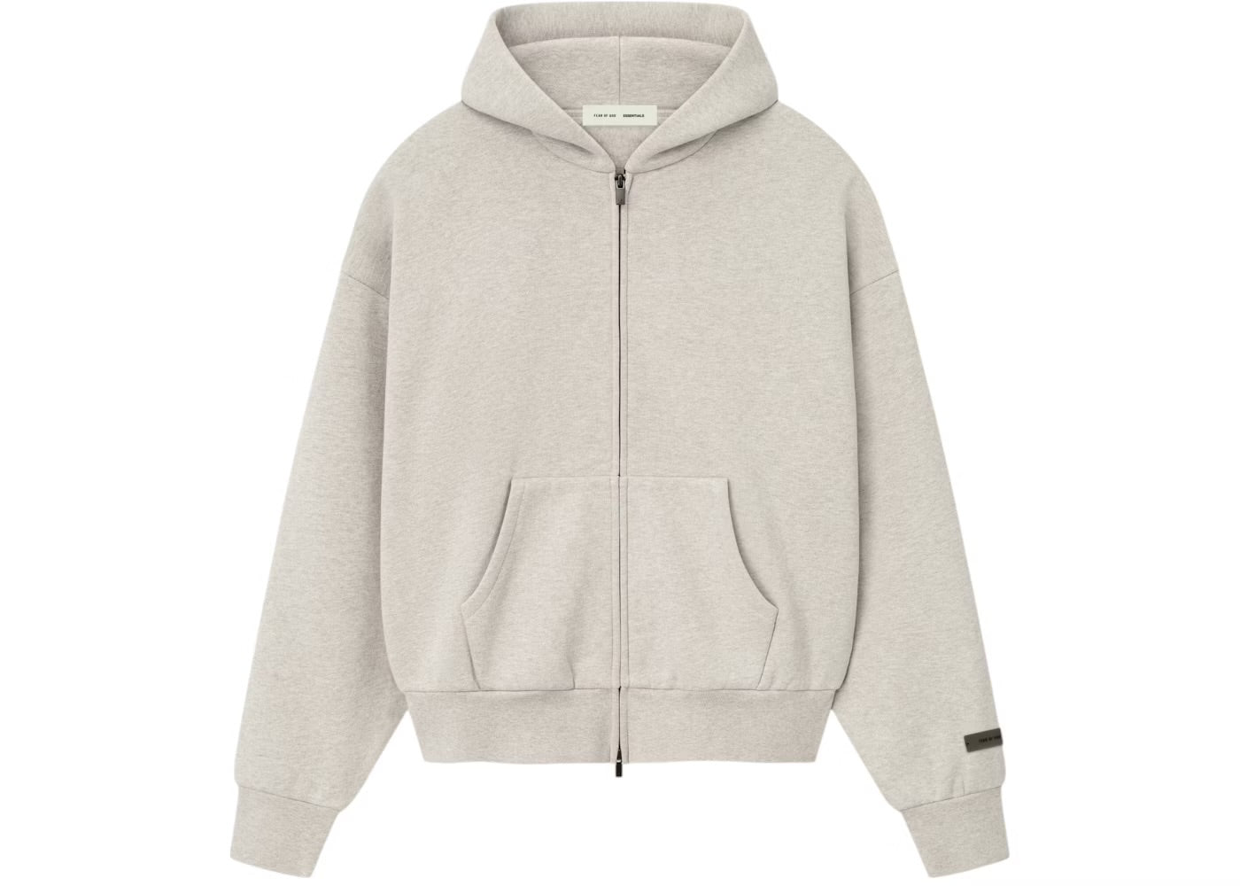 Fear Of God Essentials Zip Up Hoodie - Jet Black