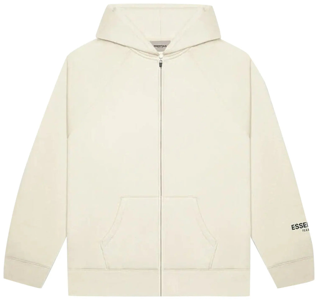 Fear Of God Essentials Zip Up Hoodie cream