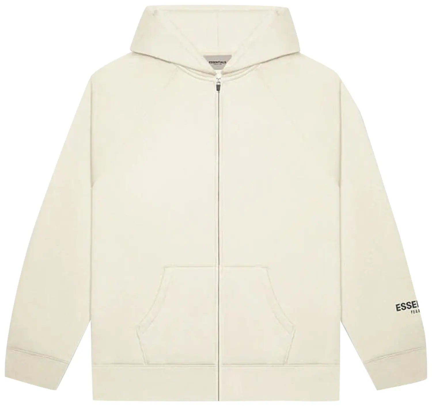 Fear Of God Essentials Zip Up Hoodie cream