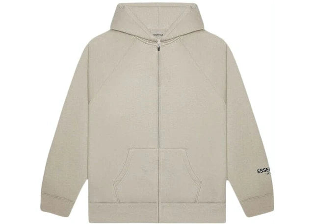 Fear Of God Essentials Zip Up Hoodie Tan